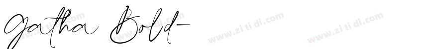 Gatha Bold字体转换